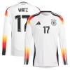 Maillot Foot Allemagne Wirtz 17 Domicile UEFA Euro 2024 ML